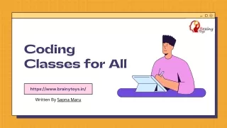 Coding Classes for All - Programming Project Training - BrainyToys