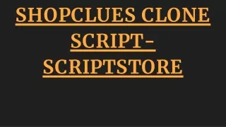 shopclues clone script scriptstore