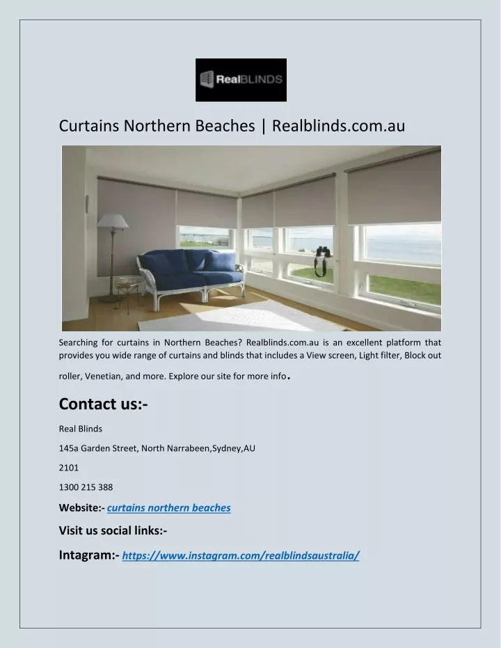 curtains northern beaches realblinds com au