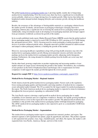 the global medical device packaging market size
