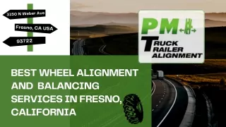 Wheel alignment and balancing