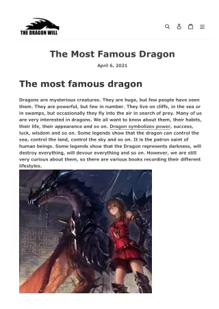 The Most Famous Dragon
