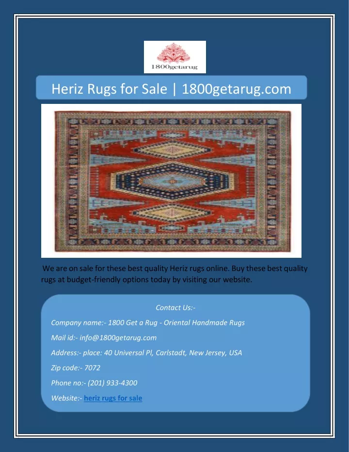 heriz rugs for sale 1800getarug com