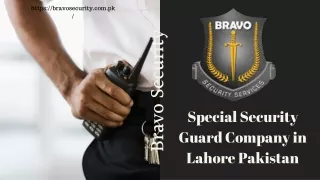 Special Security Guard Company in Lahore Pakistan