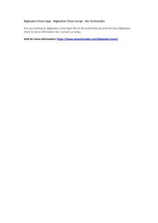 bigbasket clone app bigbasket clone script