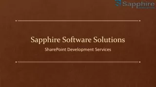 sapphire software solutions