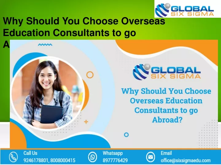 why should you choose overseas education
