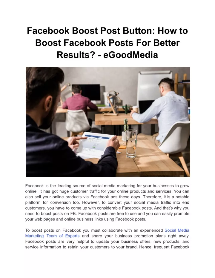 facebook boost post button how to boost facebook