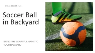 Soccer Ball in Backyard