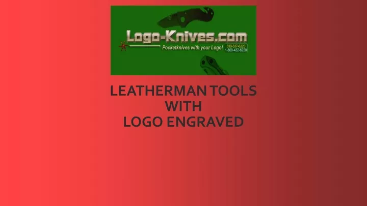 leatherman tools with logo engraved