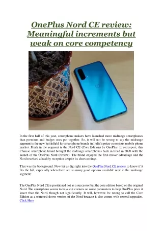oneplus nord ce review meaningful increments