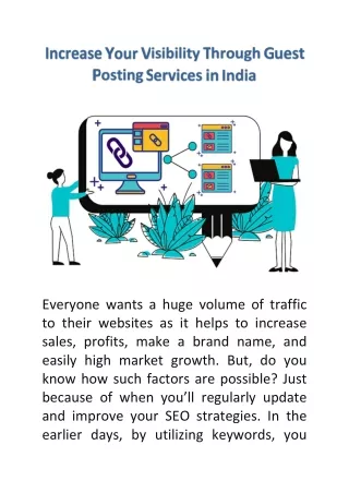 Increase Your Visibility Through Guest Posting Services in India