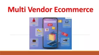 multi vendor ecommerce