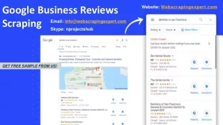 google business reviews scraping