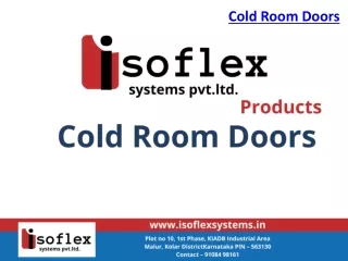 Cold Room Doors