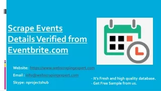 scrape events details verified from eventbrite com