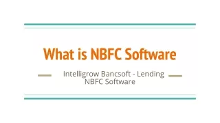 what is nbfc software
