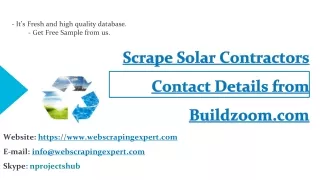 scrape solar contractors contact details from buildzoom com