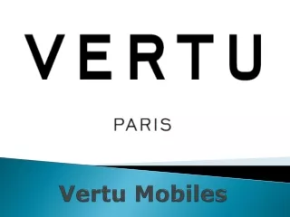 Vertu Mobile Buy Online