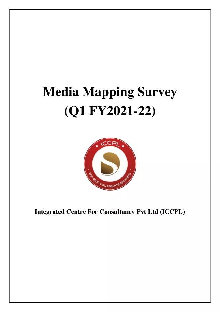 media mapping survey q1 fy2021 22