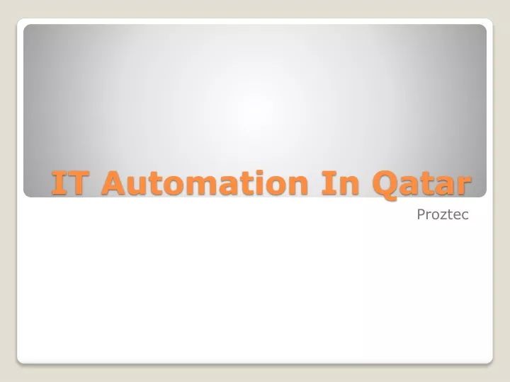 it automation in qatar