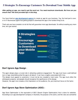 5 Strategies To Encourage Customers To Download Your Mobile App-converted