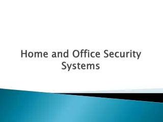 home and office security systems