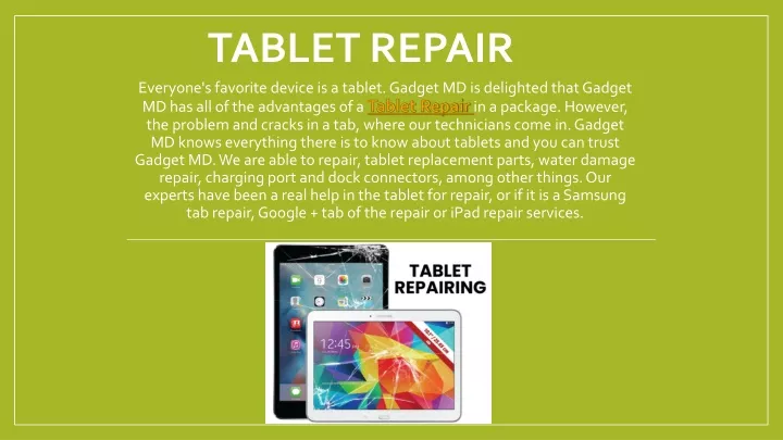 tablet repair