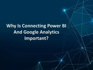 Connecting google analytic to power bi