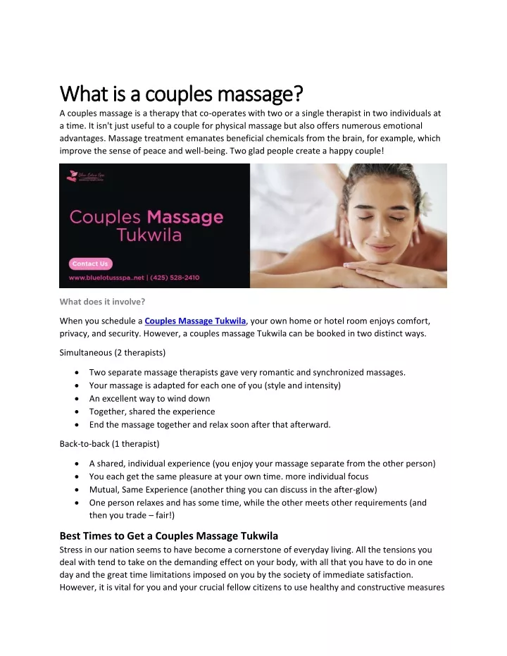 what is a what is a couple a couples massage