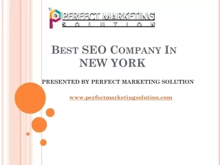  Best SEO Company In New York