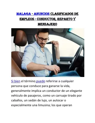 Malaga.DRIVERJOBS
