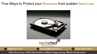 Five Ways to Protect your Business from sudden Data Loss