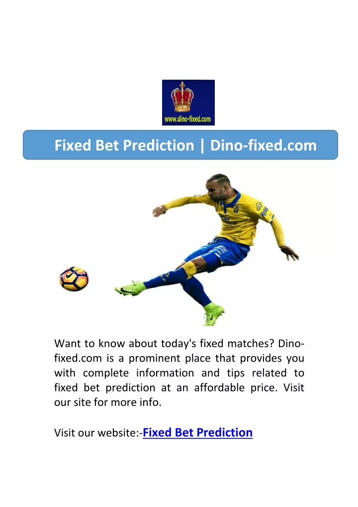 fixed bet prediction dino fixed com