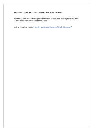 best airbnb clone script airbnb clone app service