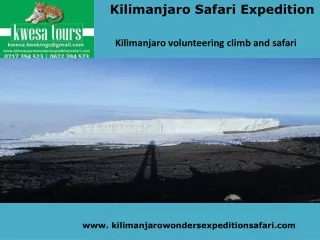Kilimanjaro volunteering climb and safari