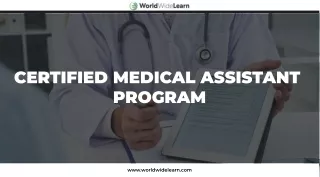 Certified medical assistant program - WorldWideLearn