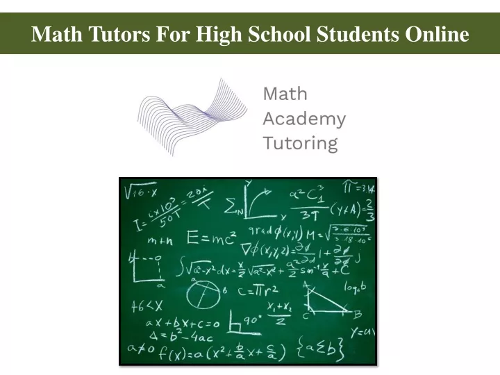 math tutors for high school students online