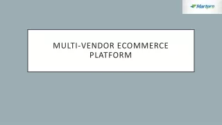Multi-Vendor Ecommerce Platform