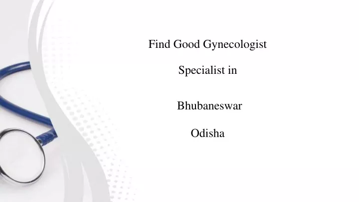 find good gynecologist