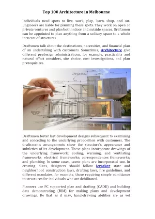 top 100 architecture in melbourne