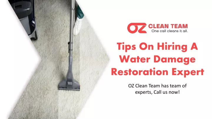 tips on hiring a water damage restoration expert