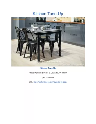 kitchen tune up