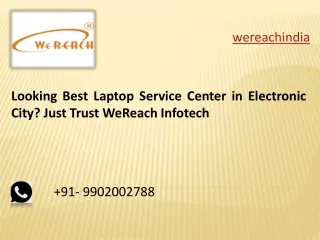 Laptop Service Center Bangalore