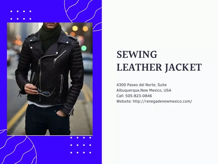 sewing leather jacket