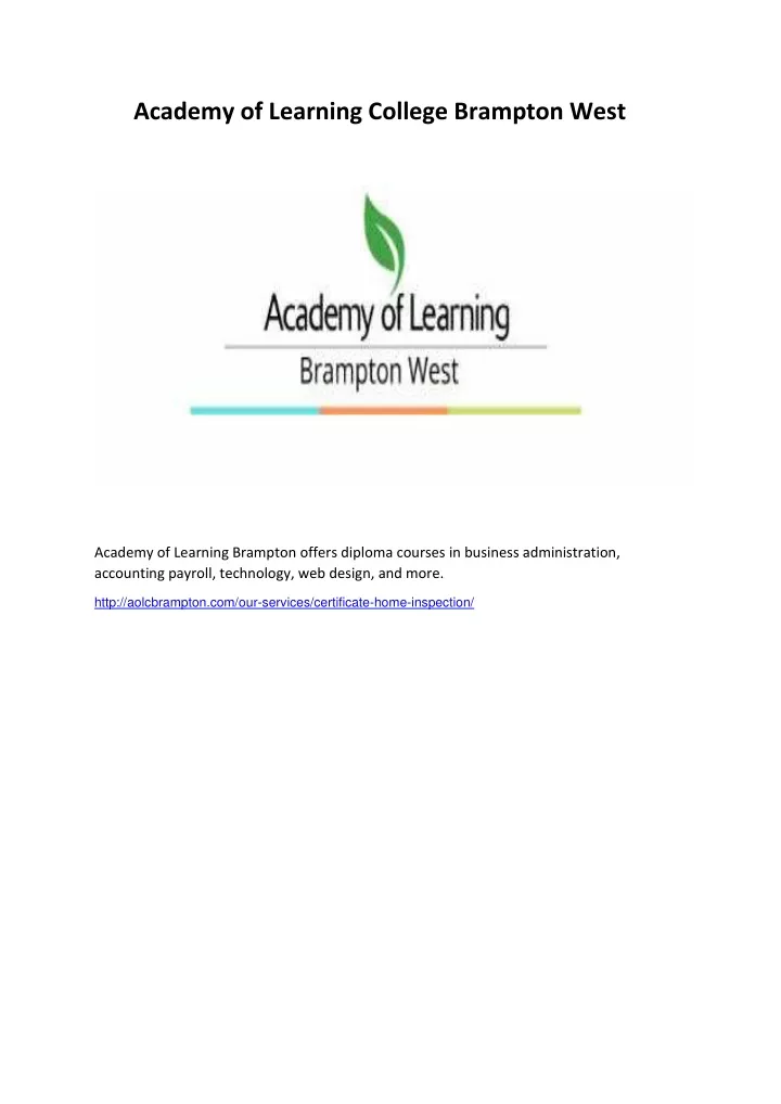academy of learning college brampton west