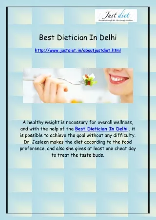 Best Dietician In Delhi