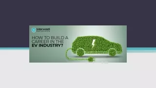 Build a Successful Career in the EV Industry with a Masters