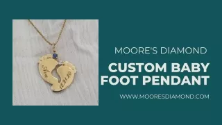 Beautiful Custom Baby foot pendant