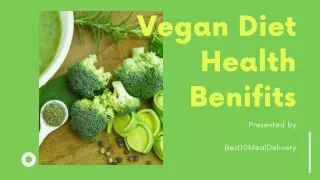 Vegan Diet Health Benifits